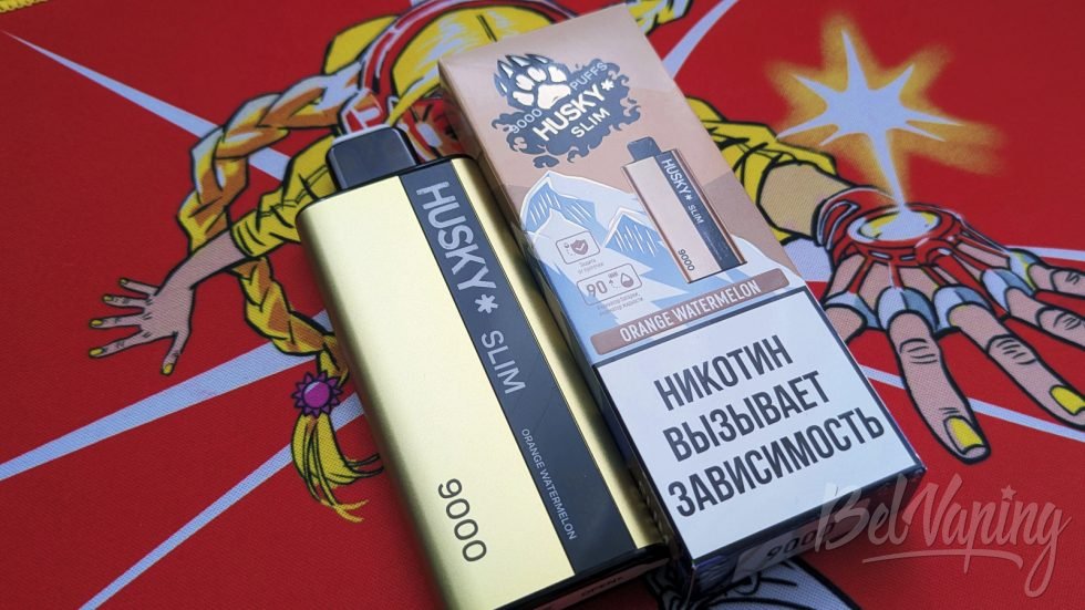 Одноразка Husky Slim 9000 Orange Watermelon