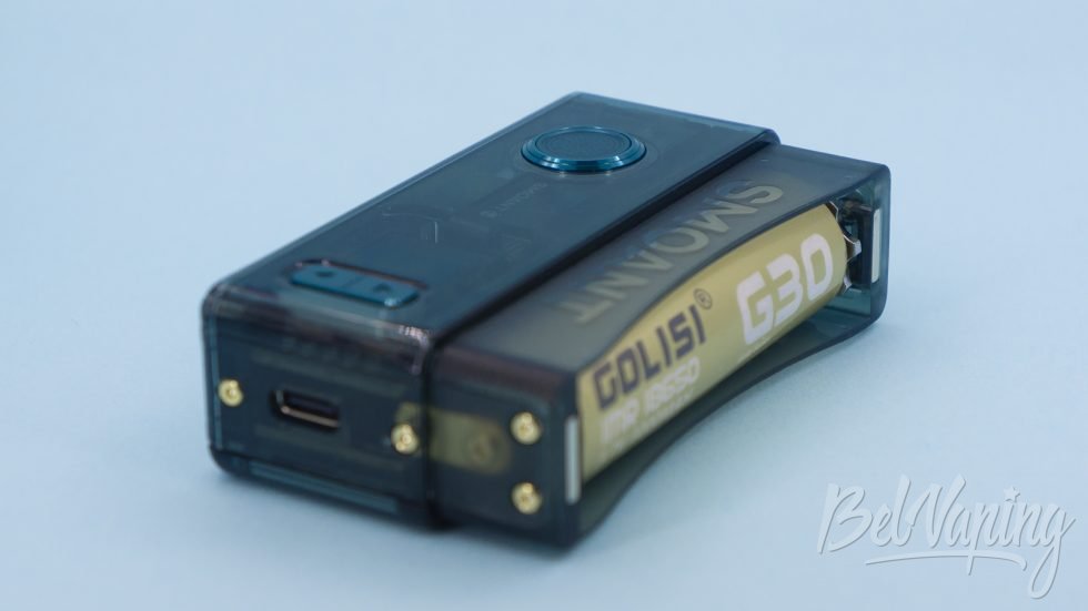 Фиксация аккумулятора минусовым контактом в Smoant Knight AIO