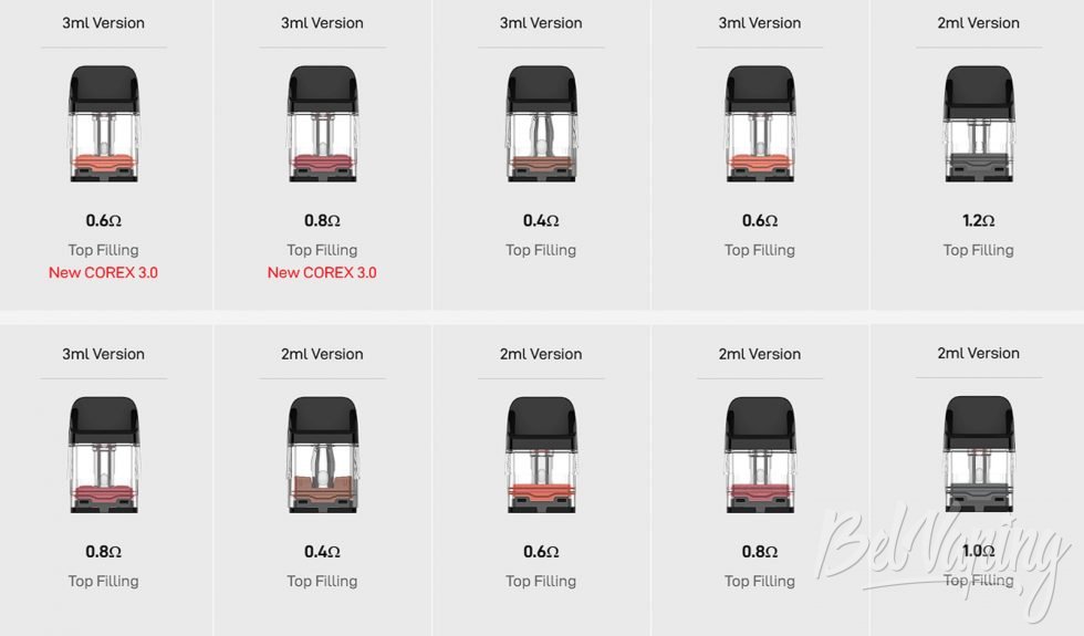 Обзор XROS 5 и XROS 5 MINI от Vaporesso - доступные картриджи