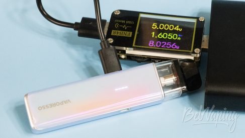Обзор XROS 5 и XROS 5 MINI от Vaporesso - зарядка