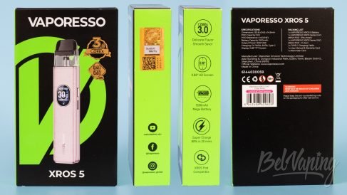 Обзор XROS 5 и XROS 5 MINI от Vaporesso - упаковка