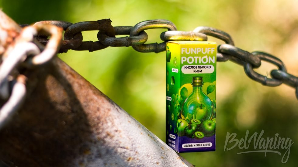 Жидкость FUNPUFF POTION КИСЛОЕ ЯБЛОКО КИВИ