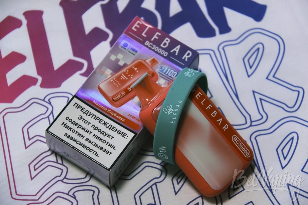 Одноразка Elfbar BC30000 Red Raspberry Strawberry