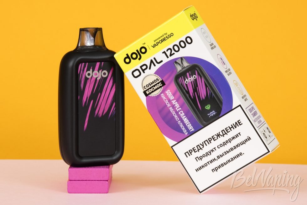 Обзор одноразок DOJO OPAL 12000 COSMOS EDITION - вкус КИСЛОЕ ЯБЛОКО КЛЮКВА