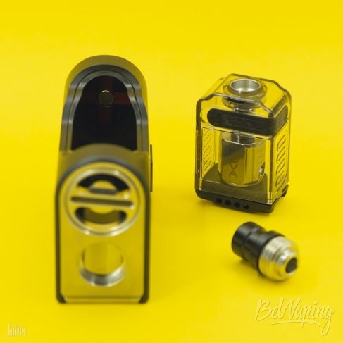 Плюсовой контакт в аккумуляторном отсеке Vandy Vape Nova AIO