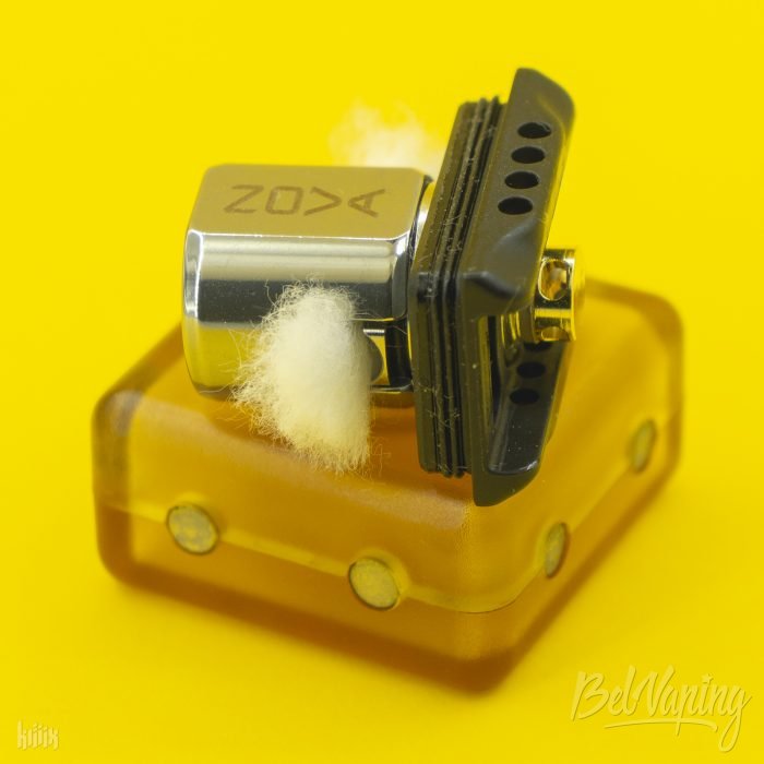 Проточки для фитиля в куполе RBA boro-бака Vandy Vape Nova AIO