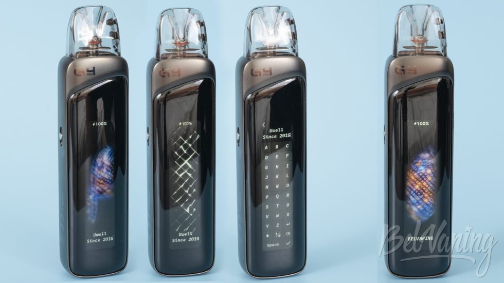 Обзор подика CALIBURN G4PRO от UWELL - интерфейс