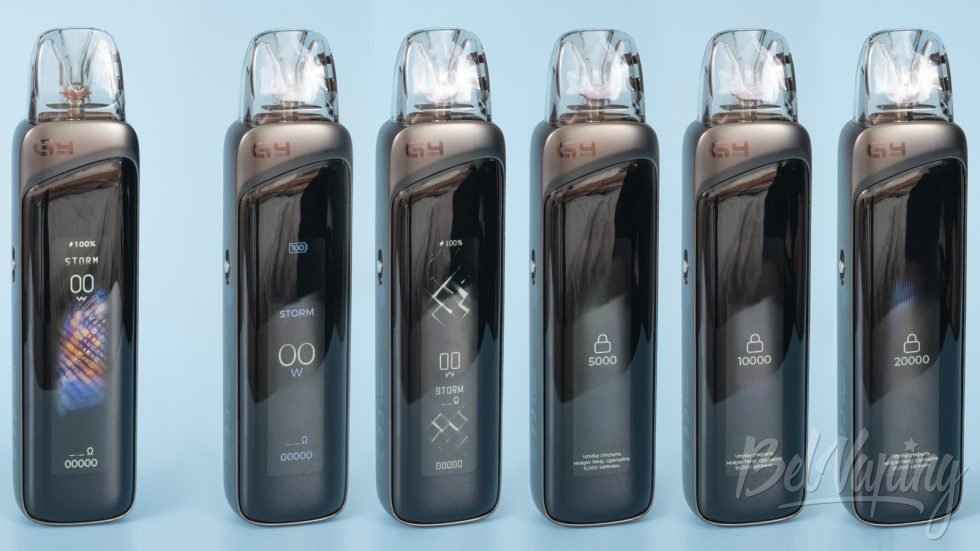 Обзор подика CALIBURN G4PRO от UWELL - интерфейс