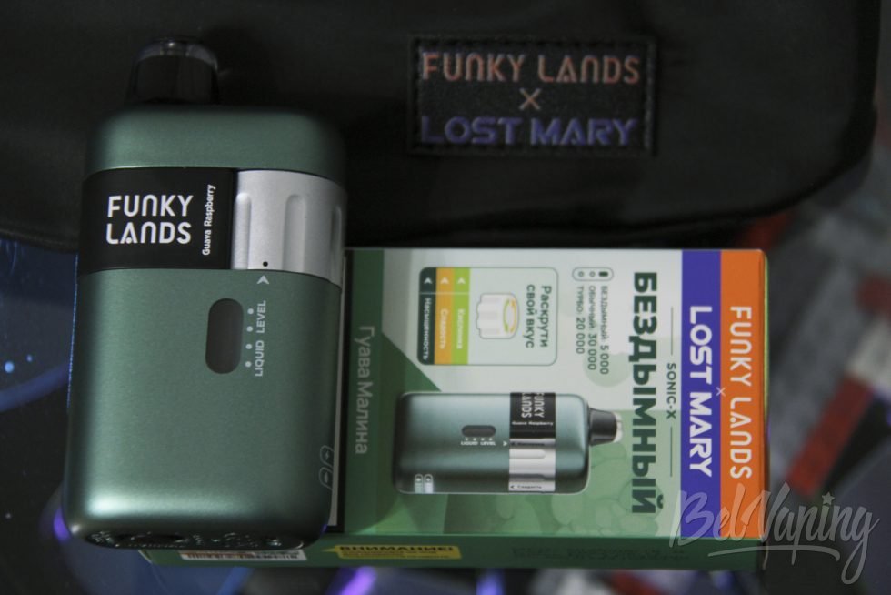 Одноразка Funky Lands X Lost Mary Sonic-X 30000 Guava Raspberry