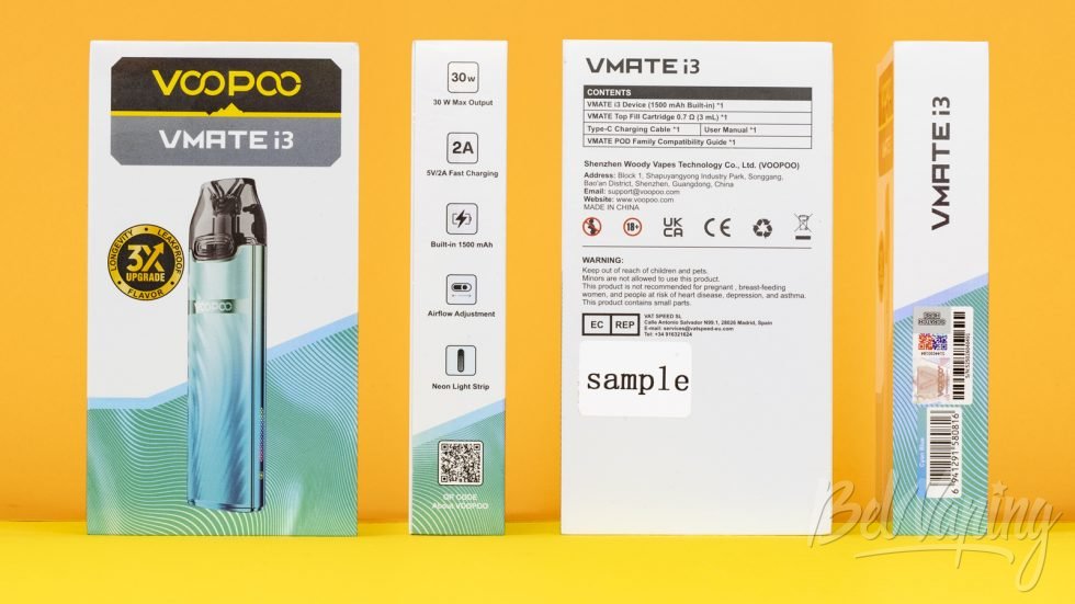 Обзор пода VOOPOO VMATE i3 - упаковка
