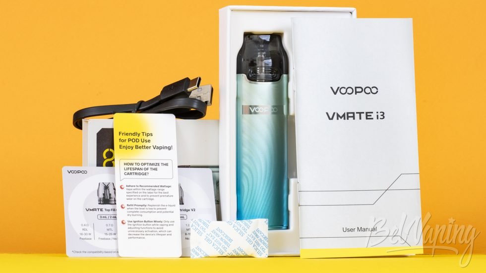Обзор пода VOOPOO VMATE i3 - комплект поставки