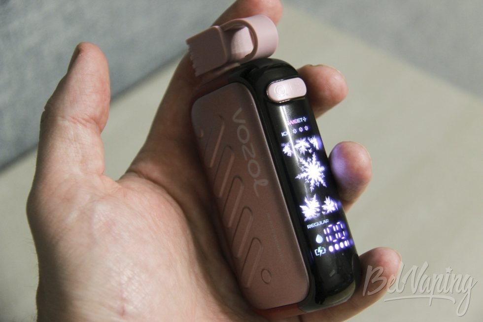 Внешний вид одноразки Vozol Gear Ice&Sweet 56000 в руке