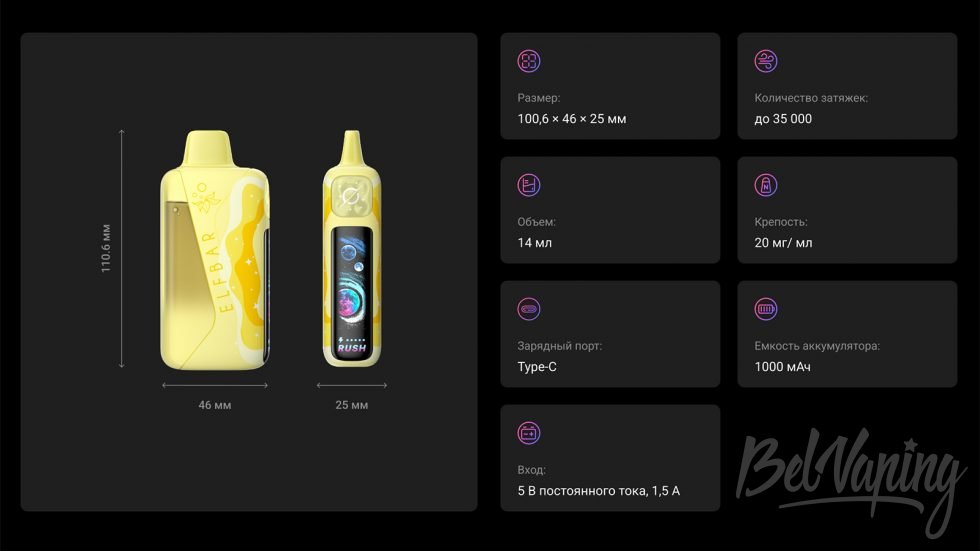 Одноразки LUSH KING от Elfbar