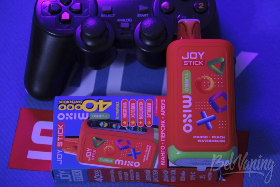 Одноразка Joystick Turbo Mixo 40000 Mango Peach Watermelon
