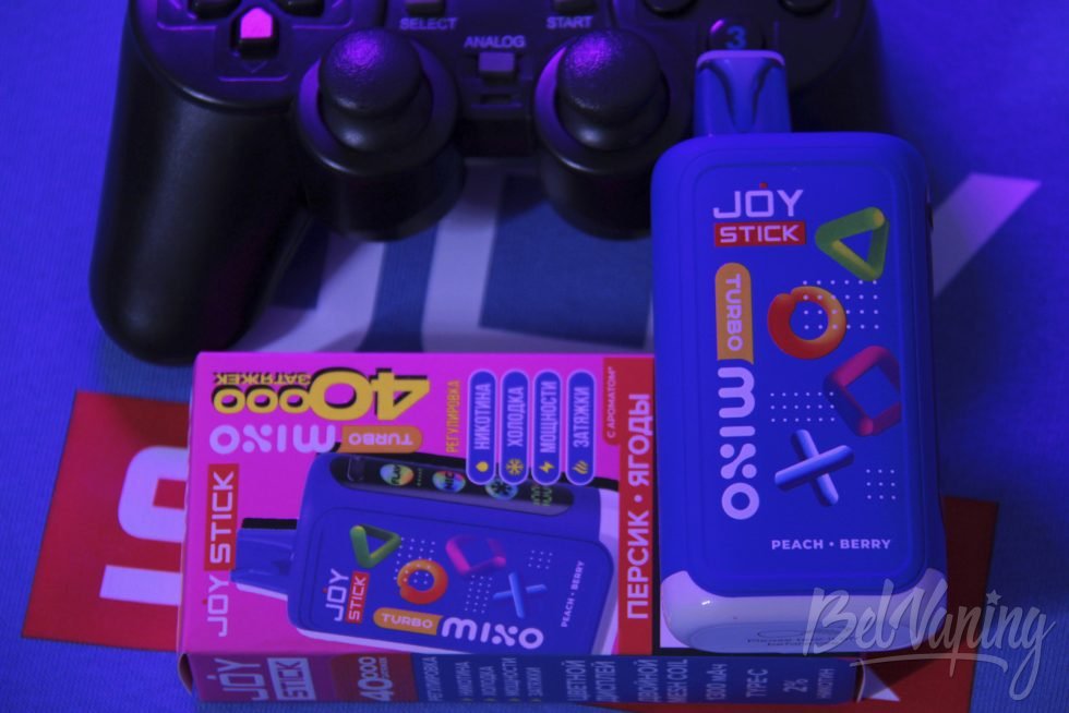Одноразка Joystick Turbo Mixo 40000 Peach Berry