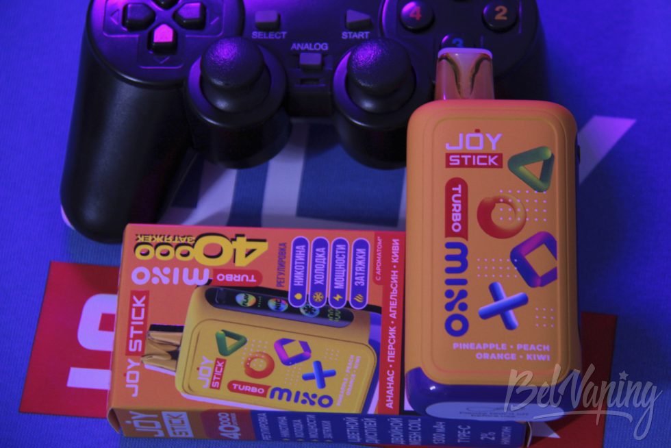 Одноразка Joystick Turbo Mixo 40000 Pineapple Peach Orange Kiwi