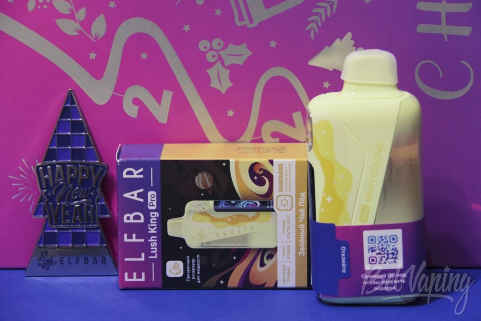 Одноразка Elfbar Lush King Pro 35000 Milky Oolong
