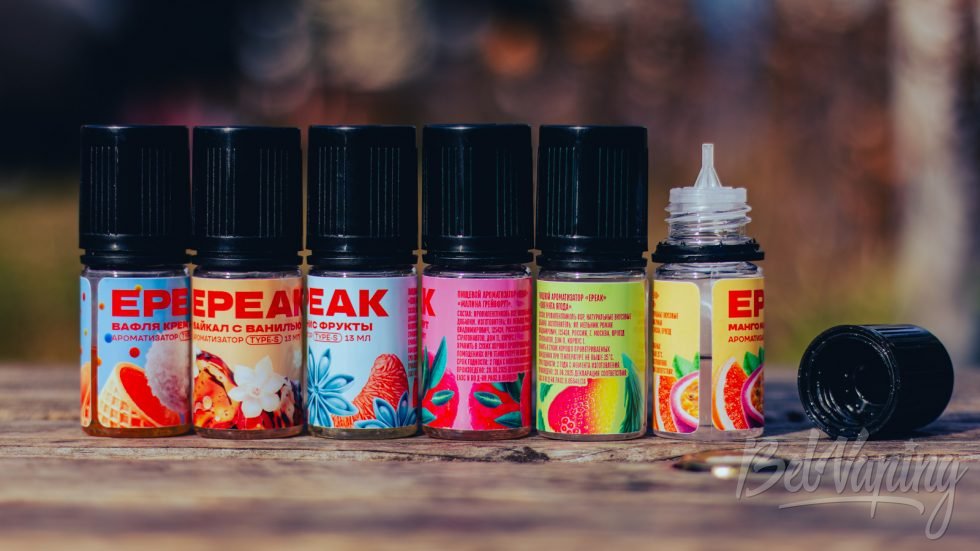GOSMOKE.RU обзор аромамиксов EPEAK упаковка флаконы