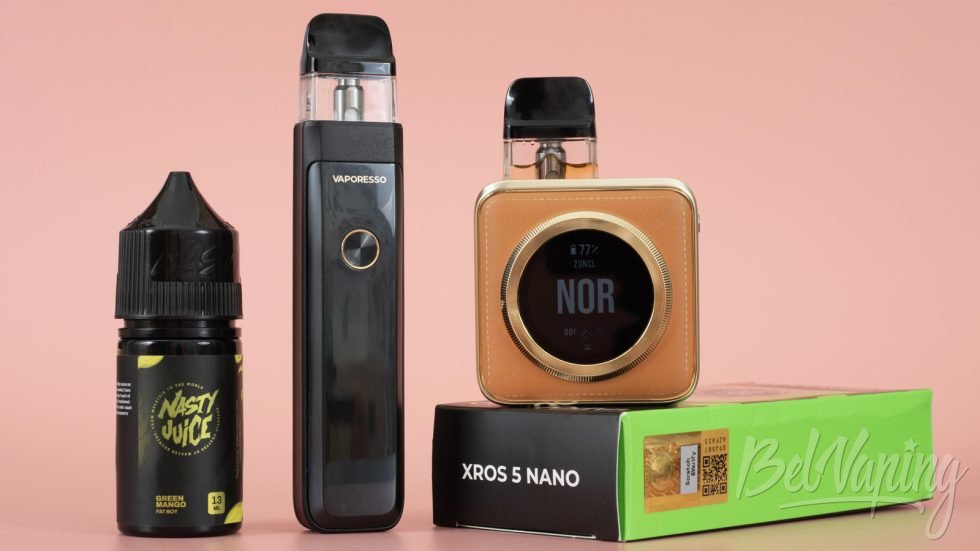 Обзор подика XROS 5 NANO от Vaporesso - сравнение размеров