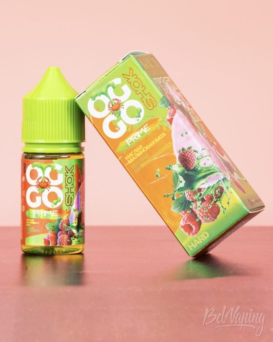 Обзор жидкостей OGGO PRIME SHOK - вкус КИСЛАЯ МАЛИНОВАЯ ВАТА