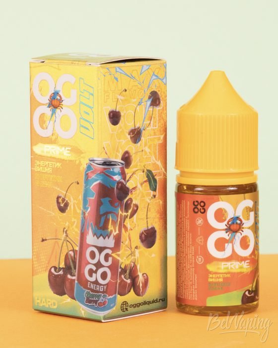 Обзор жидкостей OGGO PRIME VOLT - вкус ЭНЕРГЕТИК ВИШНЯ