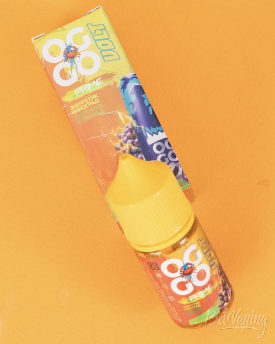 Обзор жидкостей OGGO PRIME VOLT - вкус ЭНЕРГЕТИК ВИНОГРАД