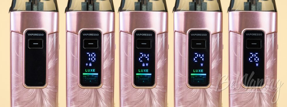 Обзор пода LUXE X3 от Vaporesso - экран и управление