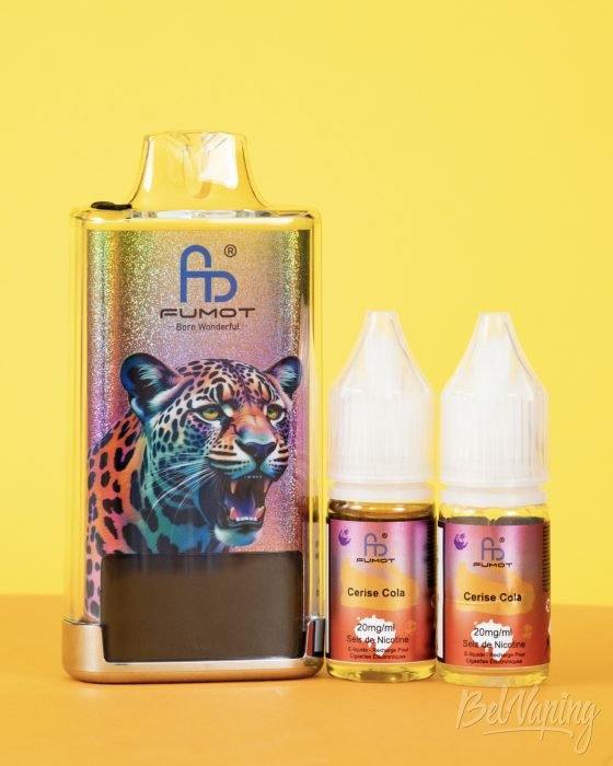 Обзор заправляемых одноразок LEOPARD 40K от FUMOT - вкус ВИШНËВАЯ КОЛА
