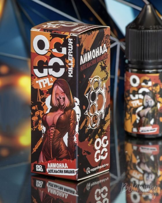 Обзор жидкостей OGGO x TPL KillerWa — вкус ЛИМОНАД АПЕЛЬСИН ВИШНЯ