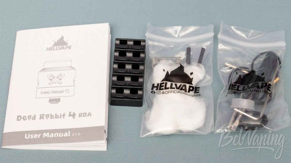 Обзор дрипки Hellvape DEAD RABBIT 4 - комплект поставки