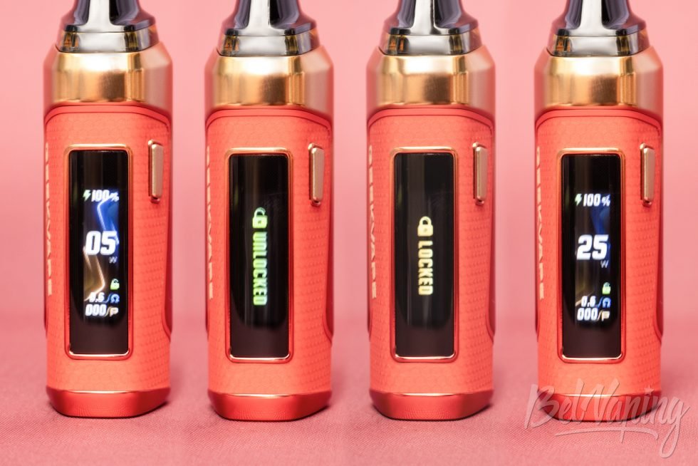 Обзор пода AEGIS NANO 3 от GEEKVAPE - экран и управление