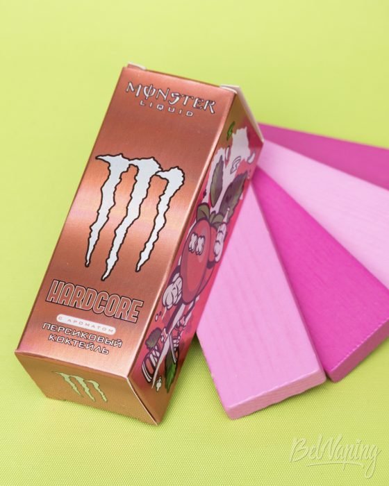 Обзор жидкостей MONSTER LIQUID HARDCORE - вкус ПЕРСИКОВЫЙ КОКТЕЙЛЬ