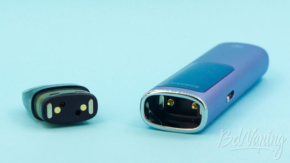 Соединение картриджа с батарейным блоком Smoant Racer FLEX