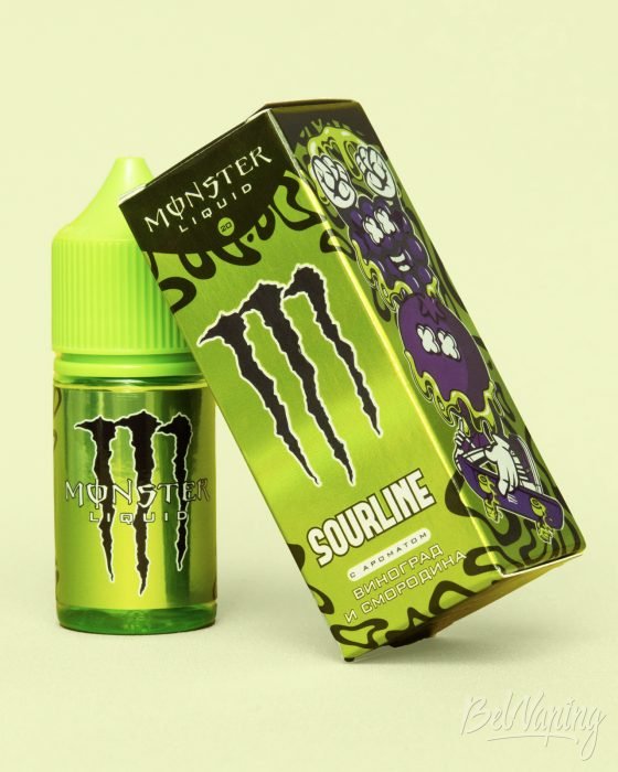 Обзор жидкостей MONSTER SOURLINE - вкус ВИНОГРАД И СМОРОДИНА