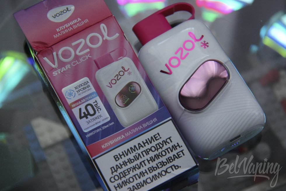 Одноразки Vozol Star Click Strawberry Raspberry Cherry