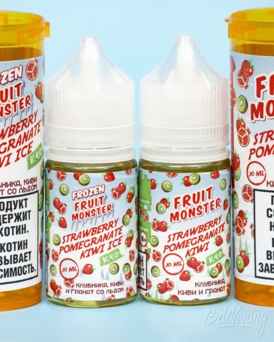 Обзор жидкостей FRUIT MONSTER V4 - вкус КЛУБНИКА, КИВИ И ГРАНАТ