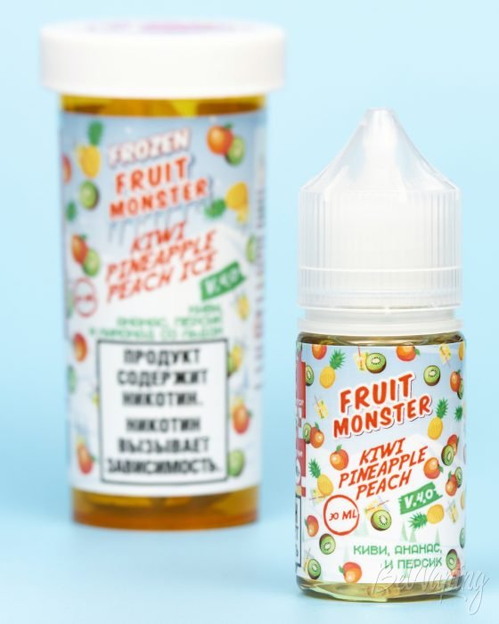 Обзор жидкостей FRUIT MONSTER V4 - вкус КИВИ, АНАНАС И ПЕРСИК
