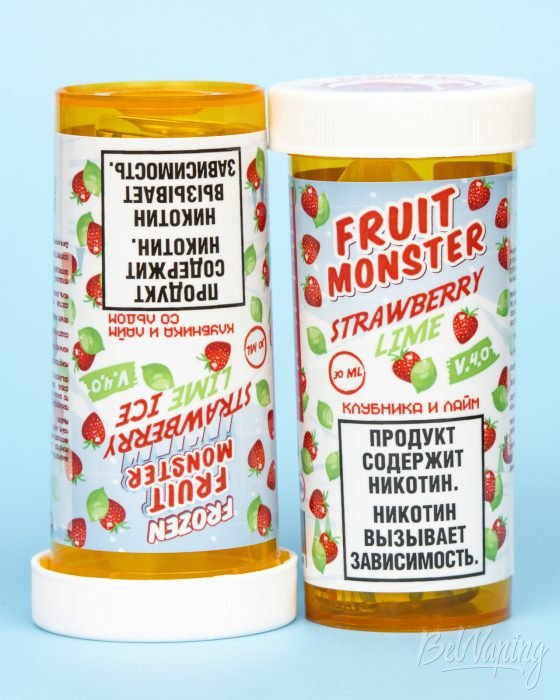 Обзор жидкостей FRUIT MONSTER V4 - вкус КЛУБНИКА И ЛАЙМ