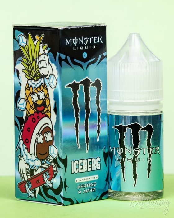 Обзор жидкостей MONSTER ICEBERG — вкус АНАНАС И ЛИЧИ