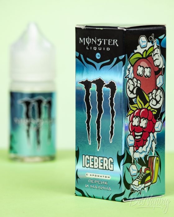 Обзор жидкостей MONSTER ICEBERG — вкус ПЕРСИК И МАЛИНА