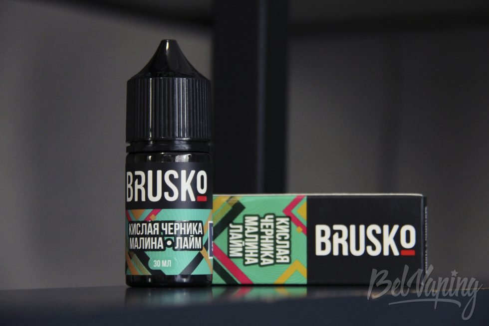 Жидкость Brusko Premium E-Liquid Кислая черника малина лайм
