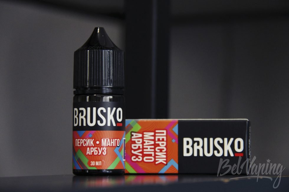 Жидкость Brusko Premium E-Liquid Персик манго арбуз