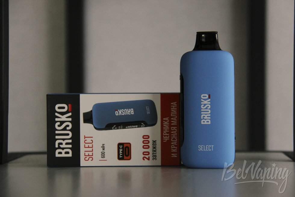 Одноразка Brusko Select 20000 Blueberry And Red Raspberry