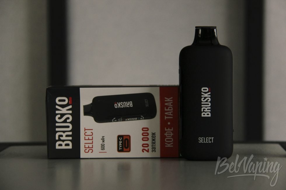 Одноразка Brusko Select 20000 Coffee Tobacco