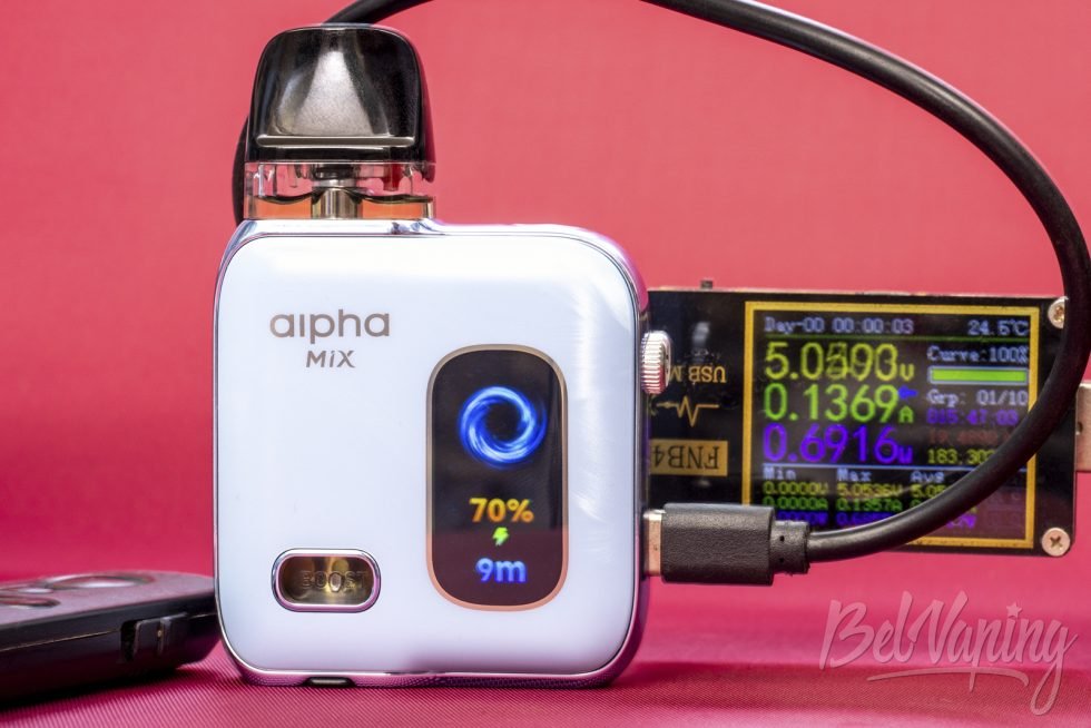 Обзор пода SMOK ALPHA MIX - зарядка