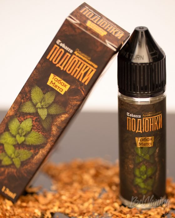 Обзор табачных ароматизаторов ПОДГОНКИ TOBACCO - вкус ТАБАК МЯТА