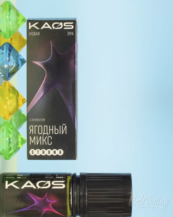 Обзор жидкостей KAOS STRONG - вкус ЯГОДНЫЙ МИКС