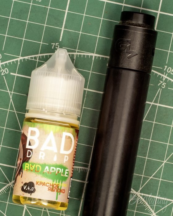 Обзор солевых жидкостей BAD DRIP v4 - вкус BAD APPLE